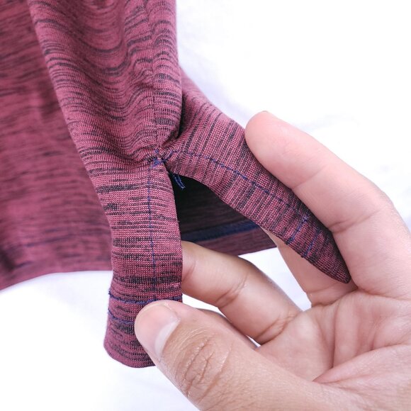 Tailor Byrd Burgundy Quick Dry Moisture Wicking SPF 30 Golf Polo Shirt L - Picture 9 of 12